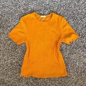 Cotton On Ribbed Orange Tee – Size M